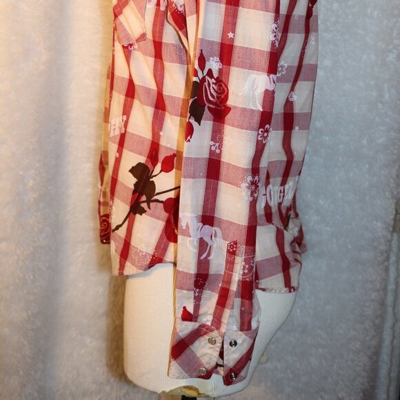 Roper cowgirl western shirt with pearl snaps size medium - Picture 6 of 9